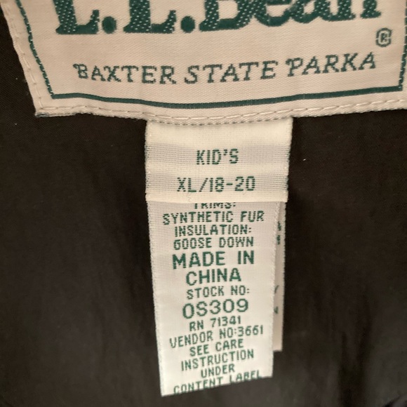 Unisex Down LL Bean Baxter state parka - Picture 5 of 9
